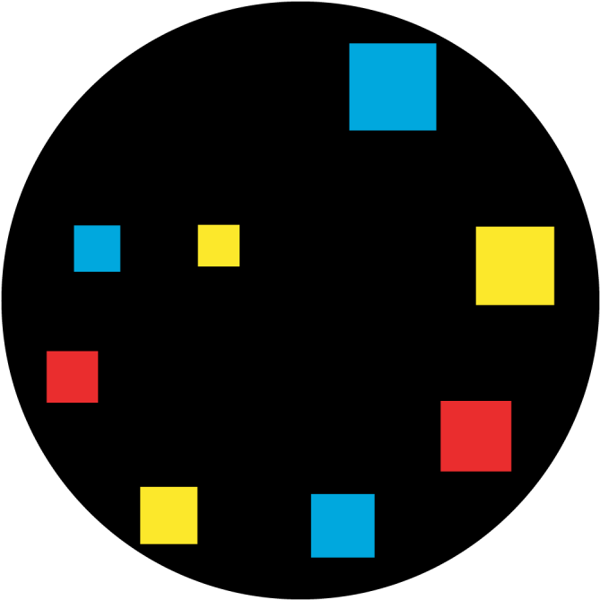 Primary Squares - Circle (800x800), Png Download