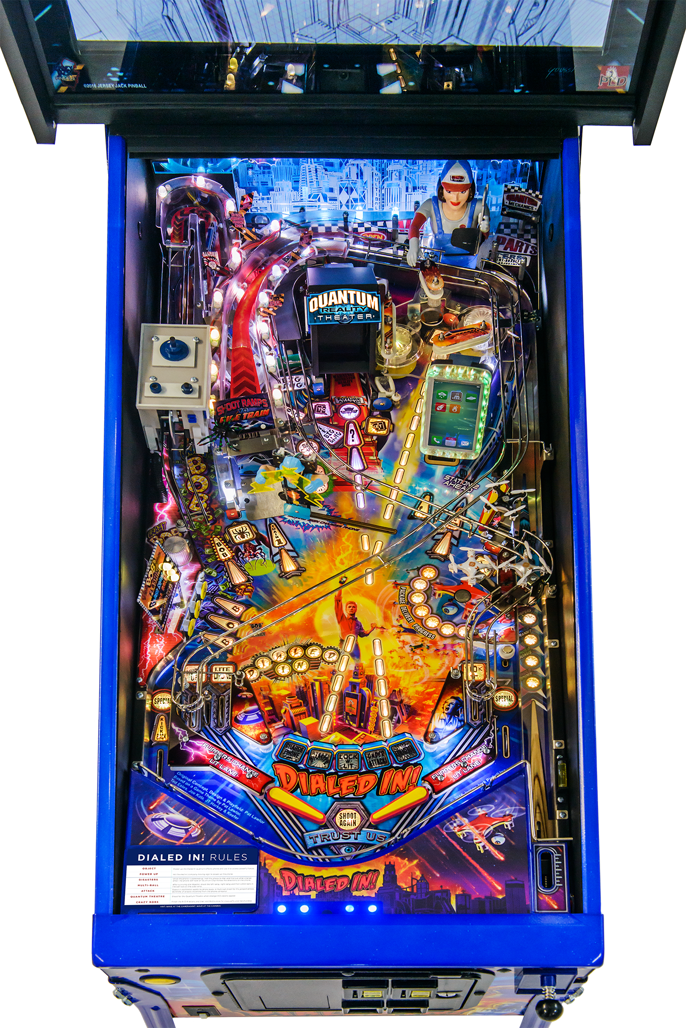 Sold - Dialed In Pinball Machine (1350x2023), Png Download