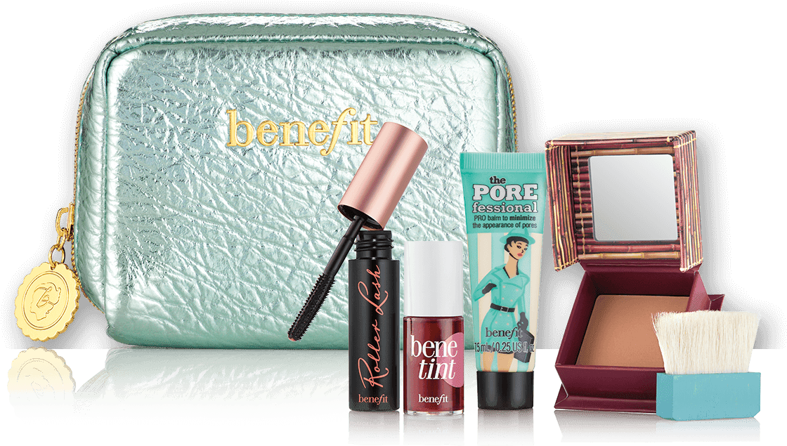 Work Kit, Girl Makeup Kit Contains Benefit Bestsellers - Benefit Make Up Set (1220x1380), Png Download