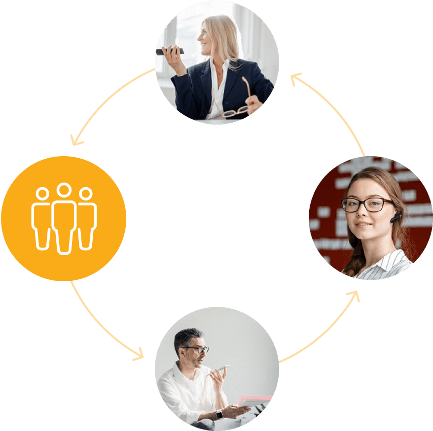 Work Better And Smarter Together With Intuitive Team - Illustration (1338x1076), Png Download