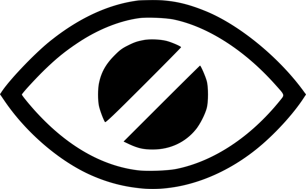 Png File Svg - Blind Eye Symbol (980x606), Png Download