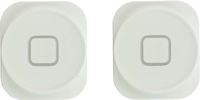 Iphone 5 Home Button White X2 - Plastic (946x946), Png Download