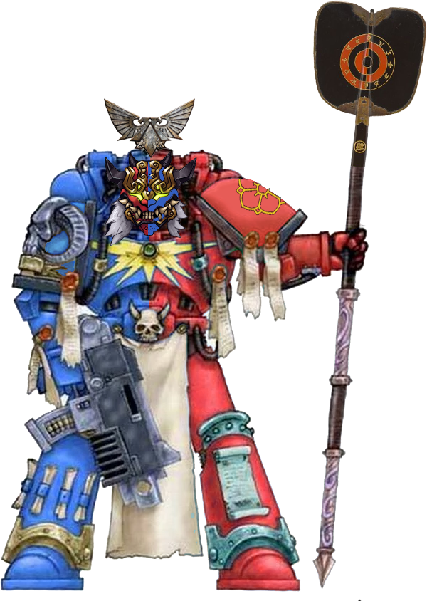 Oni Librarian - Blood Ravens (600x844), Png Download
