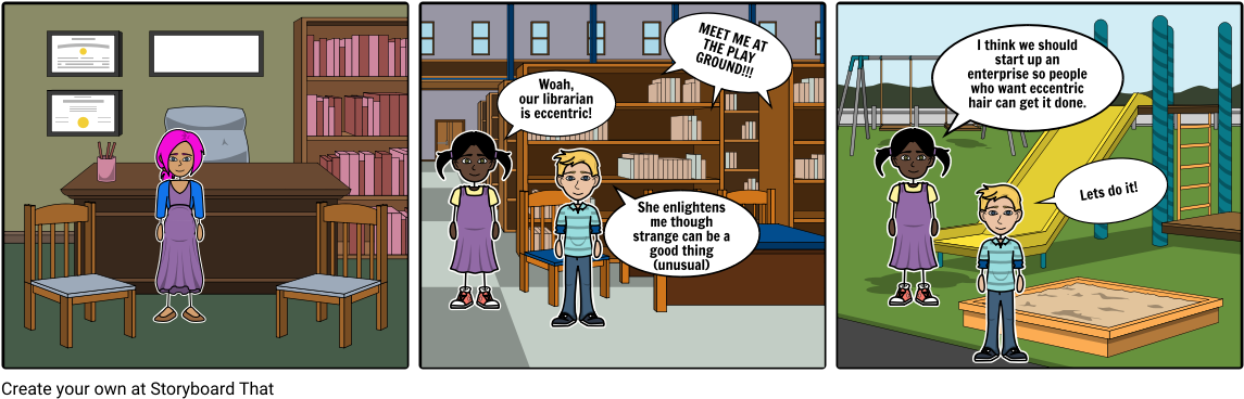 The Eccentric Librarian - Comics (1164x385), Png Download