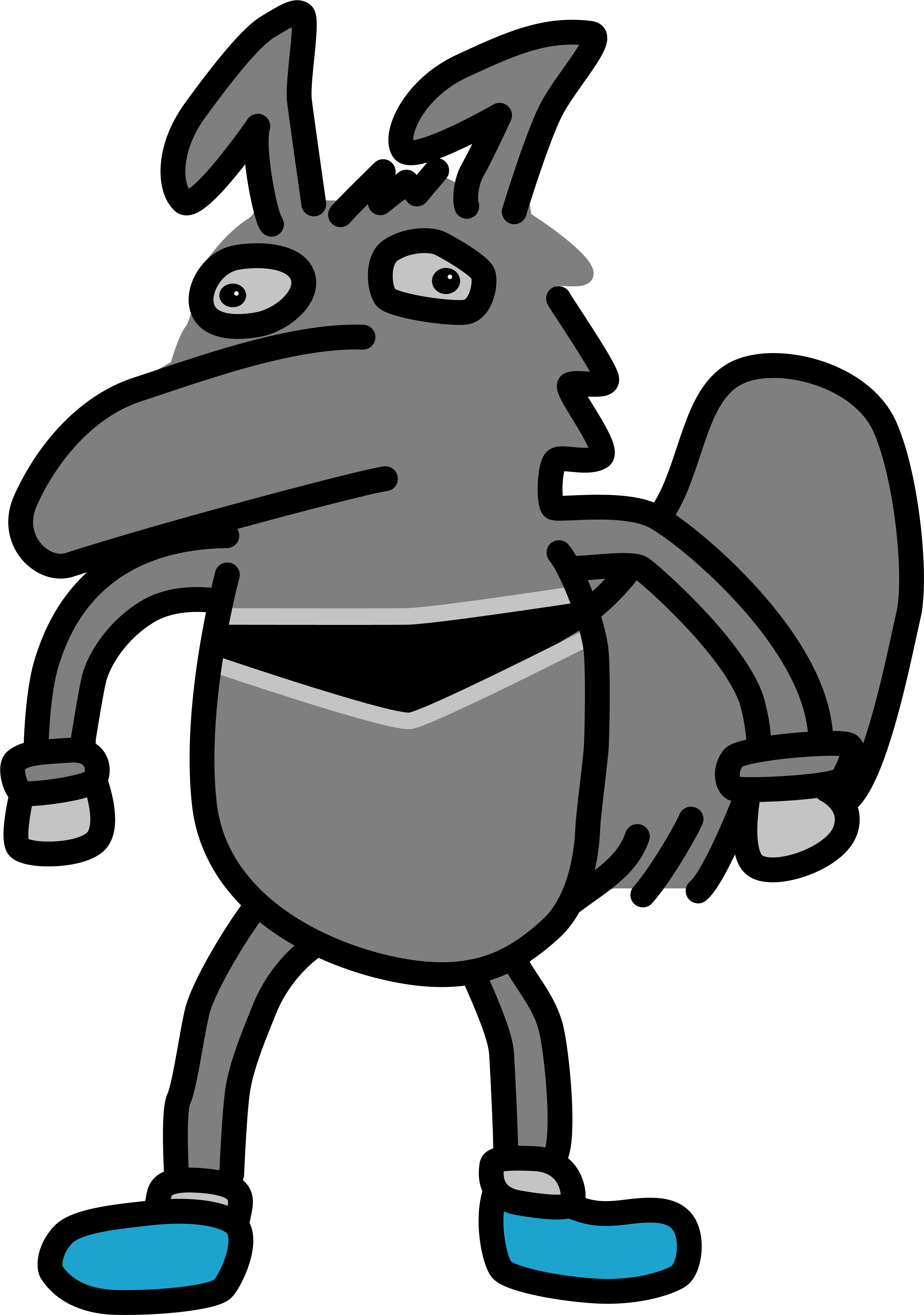 Uci - Peter The Anteater Sticker (3722x5296), Png Download