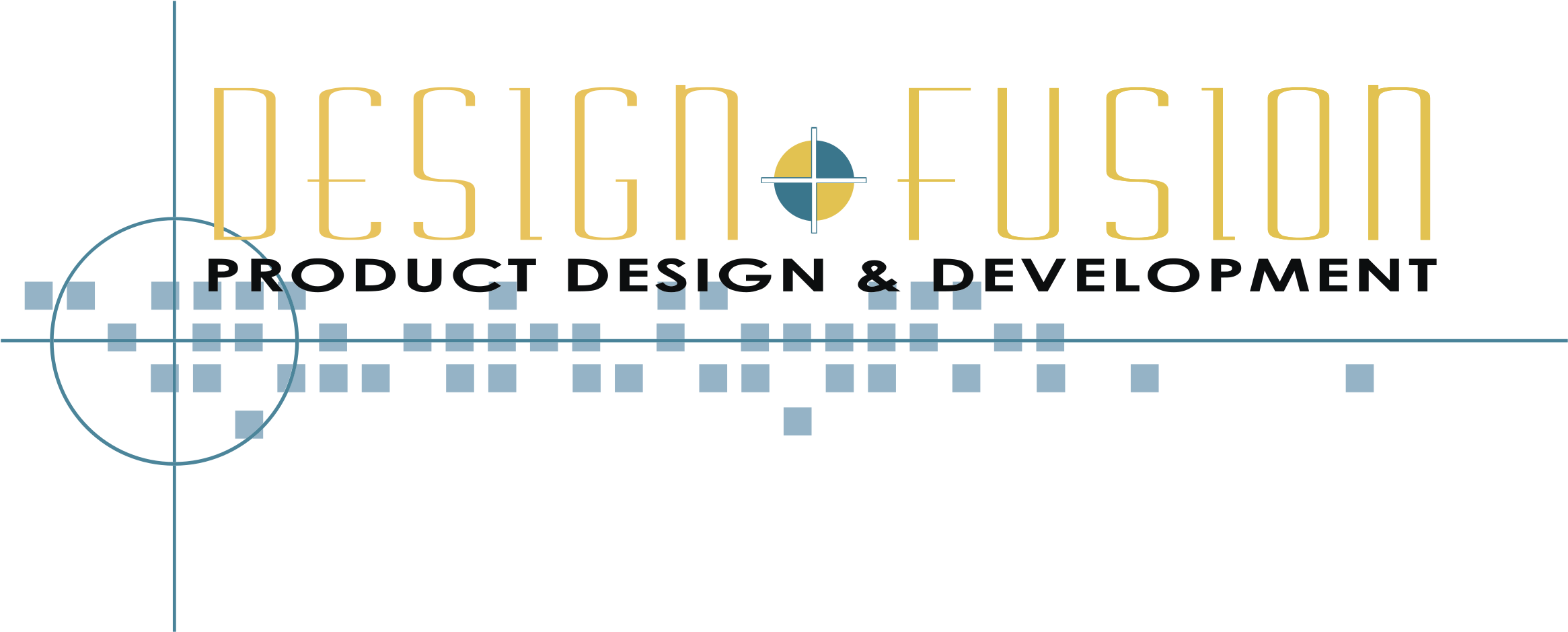 Design Fusion Logo Png Transparent - Electric Blue (2400x2400), Png Download