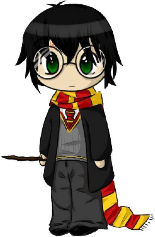 Harry Potter Images Harry Potter Hd Wallpaper And Background - Harry Potter En Anime Chibi (600x843), Png Download