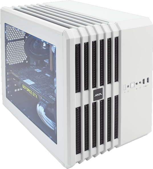 Avant Mini Cube Gaming Pc Gaming Computer, Laptop Computers, - Corsair Carbide Air 240 Windowed (700x700), Png Download