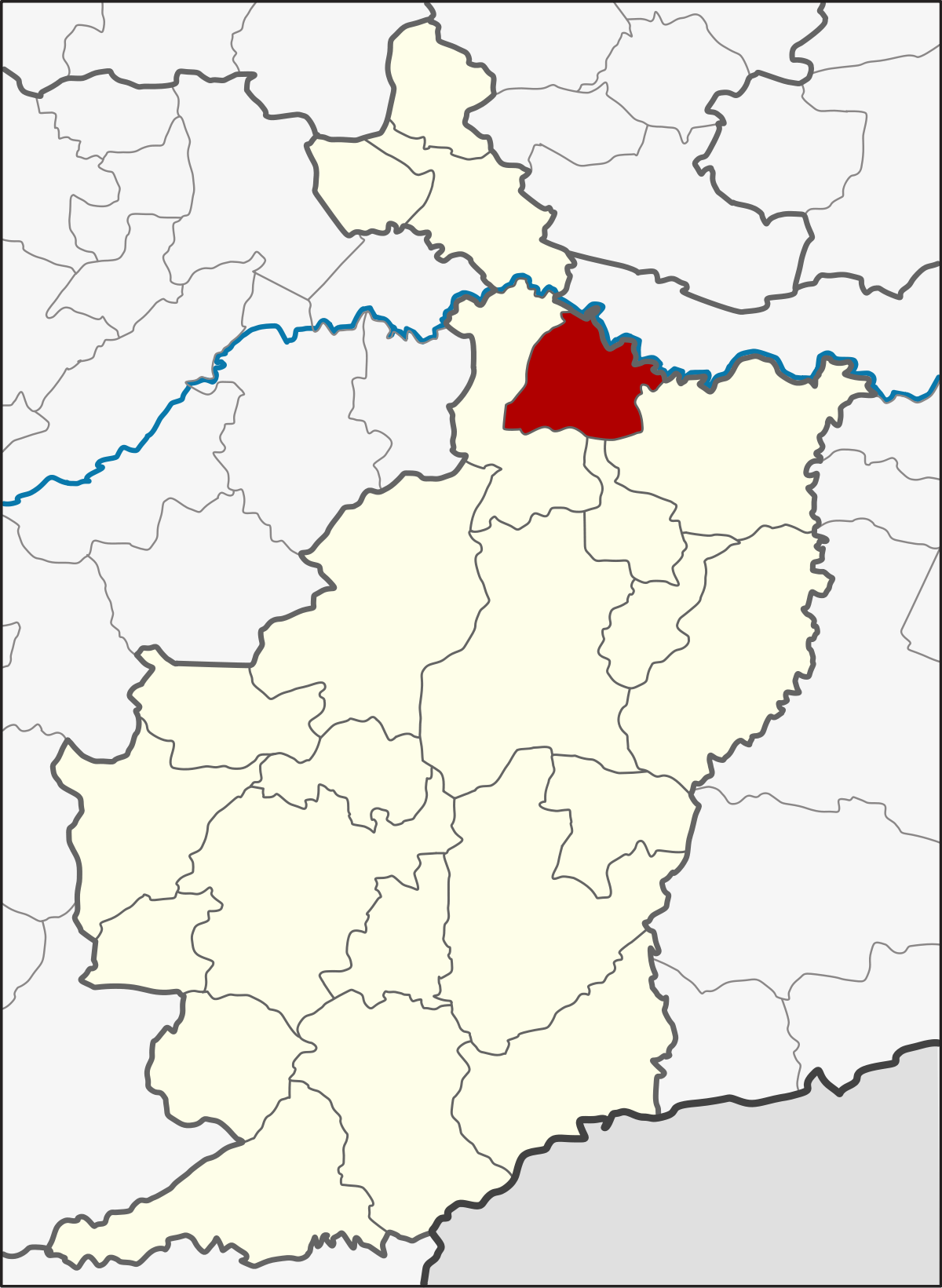 Khaen Dong District - Buriram Maps Vector (1200x1641), Png Download