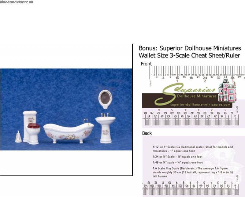 Wonderful Dollhouse Miniature Pink Bathroom Set - Dollhouse (800x785), Png Download