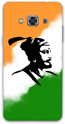 Shivaji With Indian Tricolor Samsung J3 Pro Mobile - Mobile Phone (600x600), Png Download