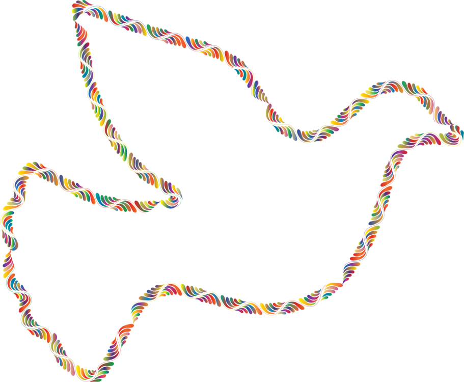 Columbidae Doves As Symbols Bird Computer Icons Drawing - Peace Symbols Dove (911x750), Png Download