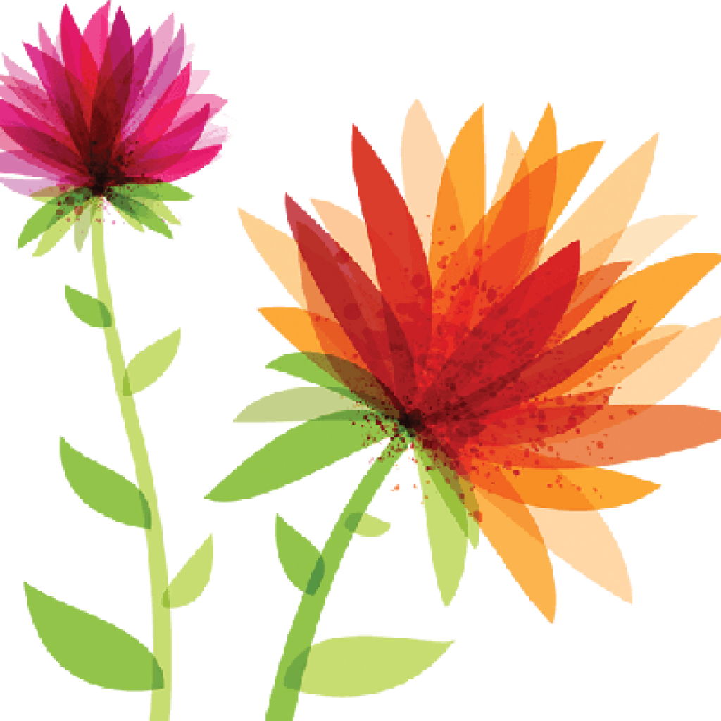 Abstract Flower Clipart Abstract Flower Clipart Spring - Spring Flower Clipart Transparent (1024x1024), Png Download