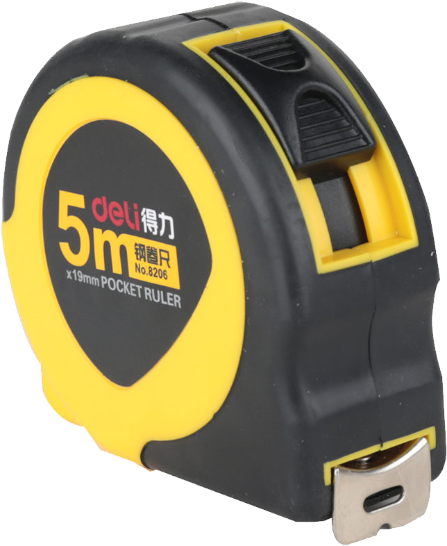 Deli Deli Steel Tape Measure Engineering Ruler Measuring - Ruler (800x800), Png Download