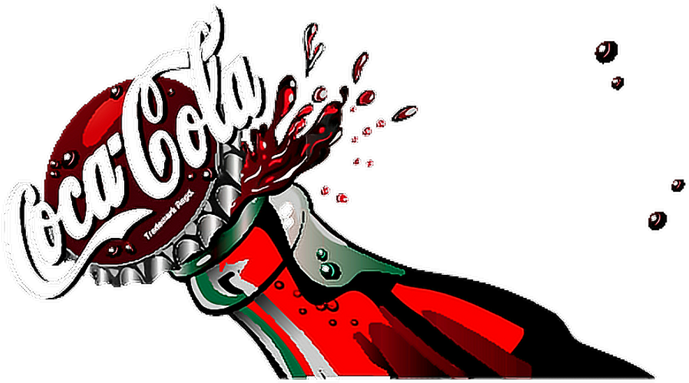 Ftestickers Sticker Coca Cola Bottle Clipart Png Full Size Png Download Seekpng