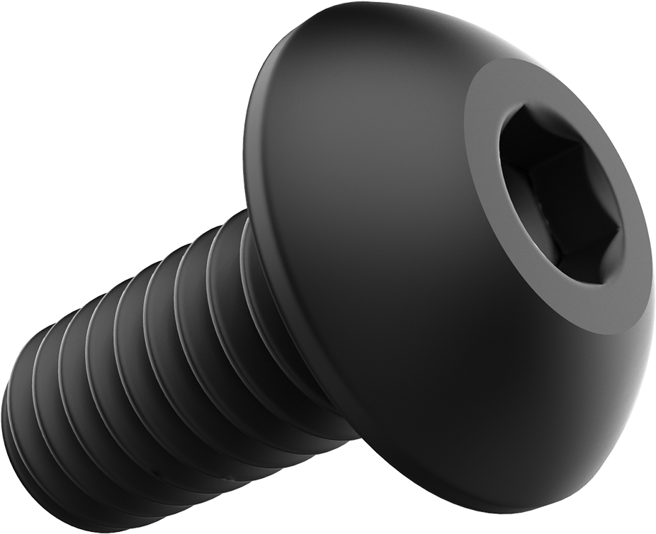 Hex Button Cap Screw - Plastic (2000x2000), Png Download