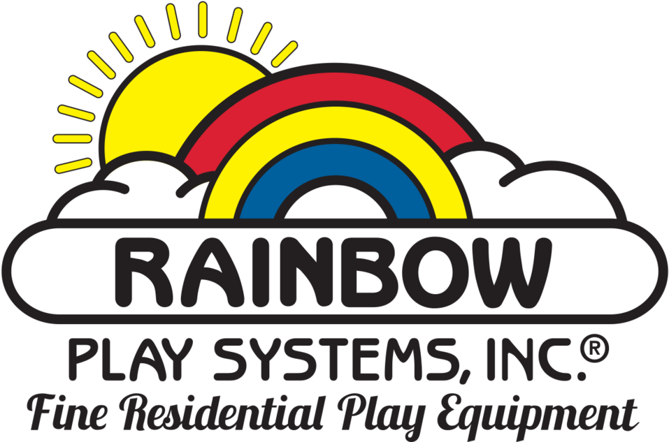 Official 2016 Rainbow Logo Black Text - Rainbow Play Systems Logo (1000x654), Png Download