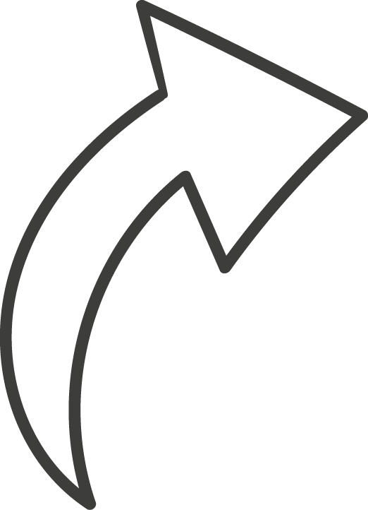 Up Right Arrow White Doodle - Line Art (522x722), Png Download