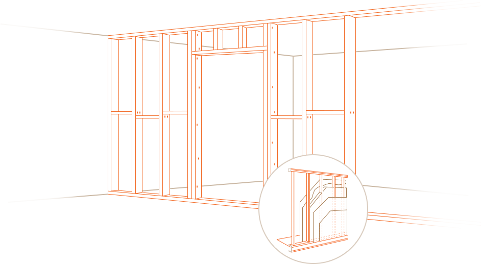 Framing The Walls Is One Of The Most Important Components - Architecture (942x517), Png Download