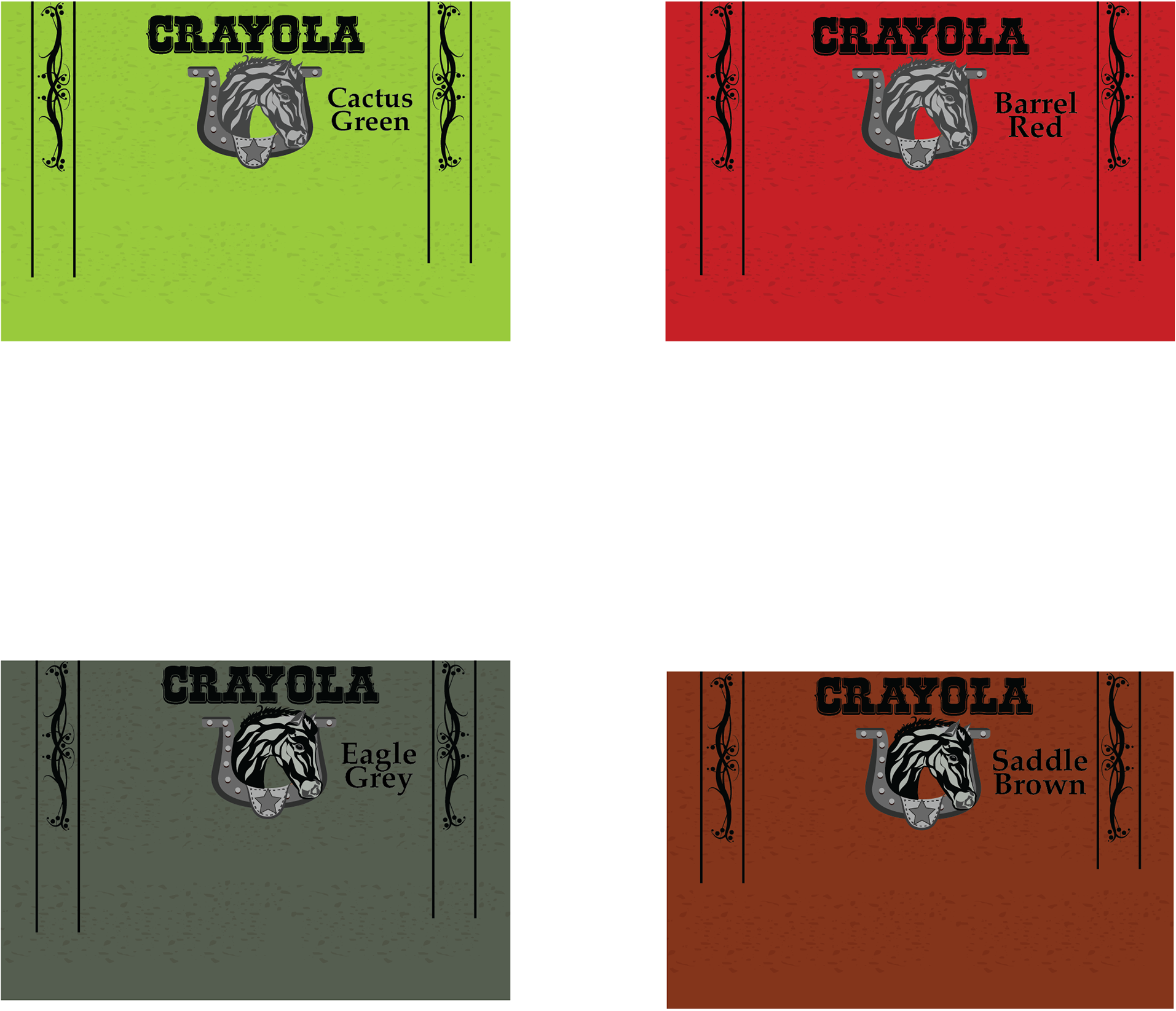 Rebrands Crayola For A Western/country Audience - Graphic Design (1920x1677), Png Download