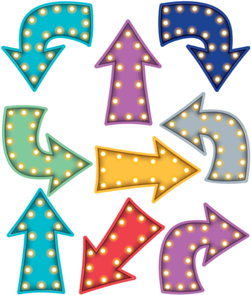 Tcr 77315 Magnetic Marquee Arrows Movie Theme Decorations - Teacher Created Resources Accents (640x640), Png Download