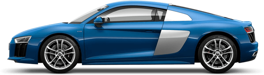 Audi R8 Coupe V10 - Black Dodge Journey 2017 (850x480), Png Download