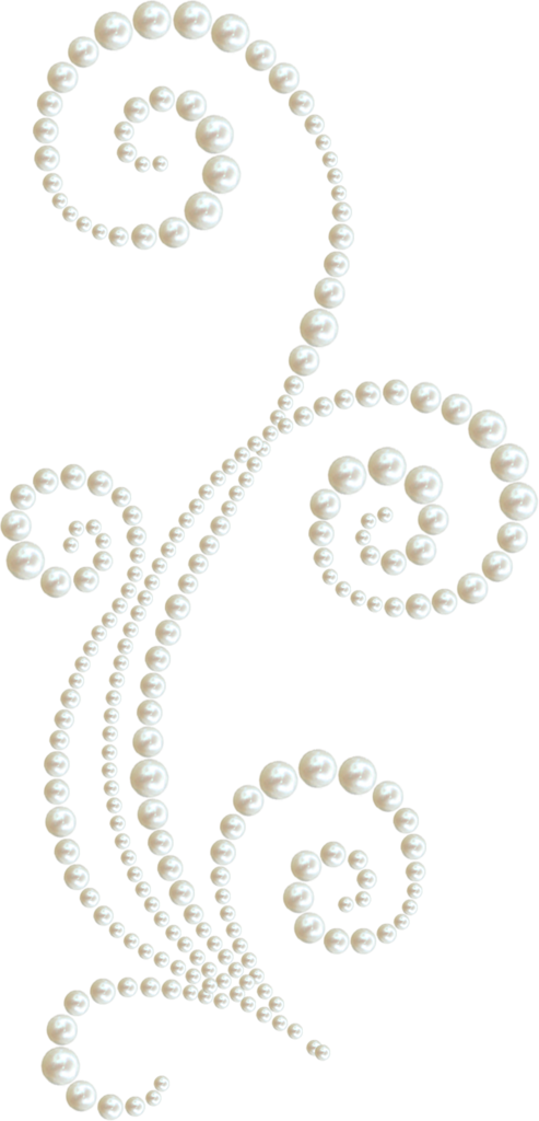 Bee Princess El76 - Pearl Swirls Clip Art (493x1024), Png Download