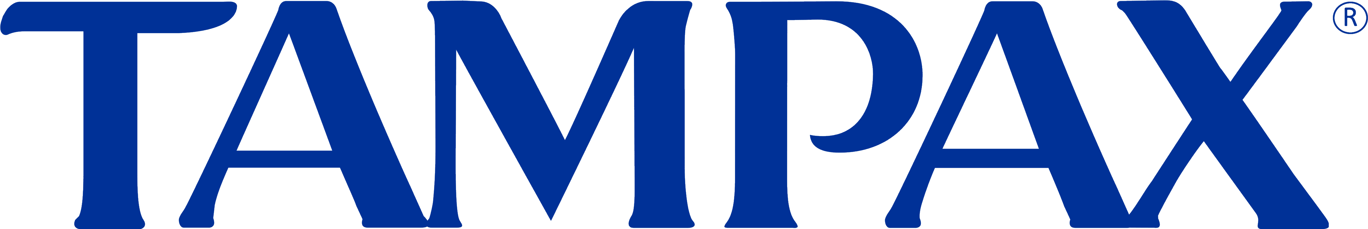 Tampax Logos Brands And Logotypes Fifth Third Bank - Tampax Logo (4600x1000), Png Download