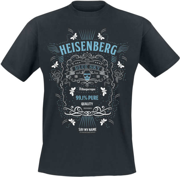 Breaking Bad Heisenberg - T Shirt (640x634), Png Download