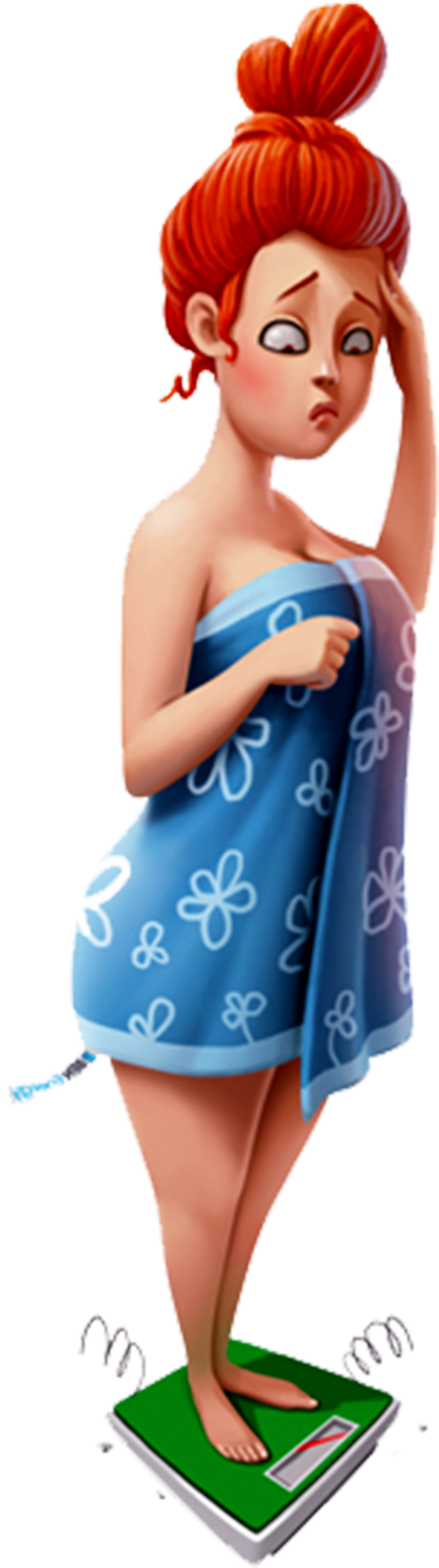 Download - Red Hair (804x2048), Png Download