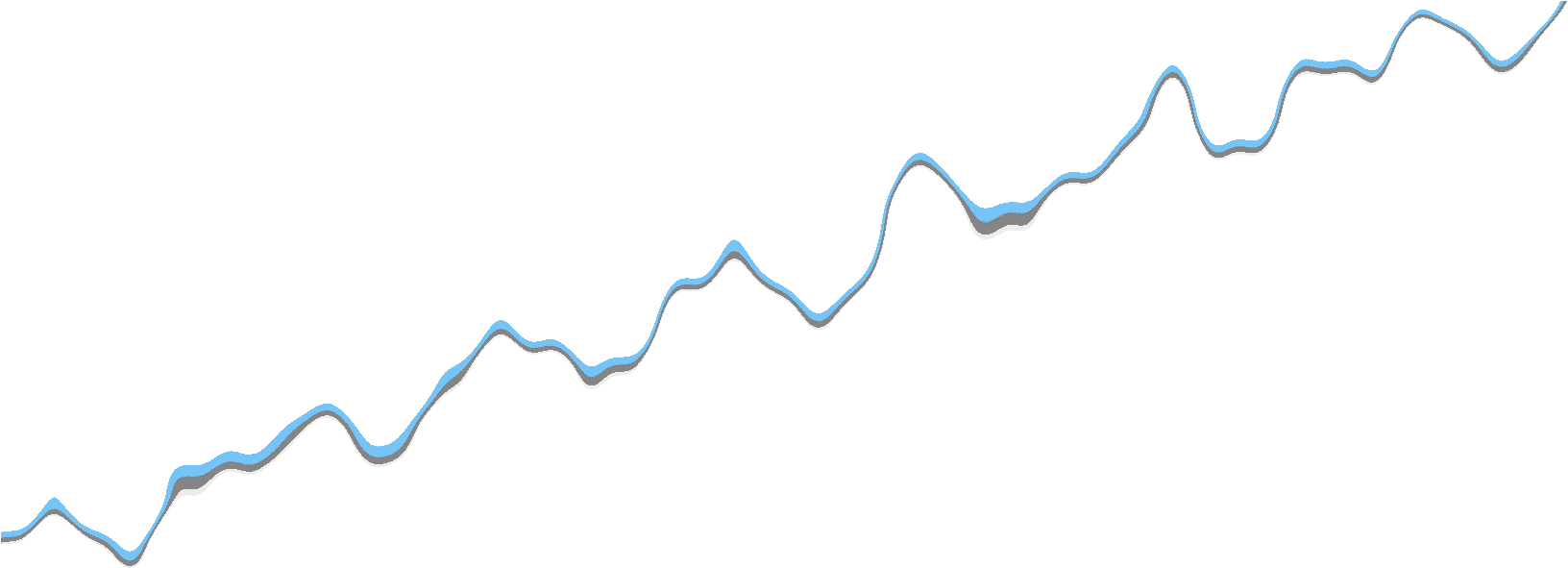 White Wave Blank Top - Silhouette (1847x676), Png Download