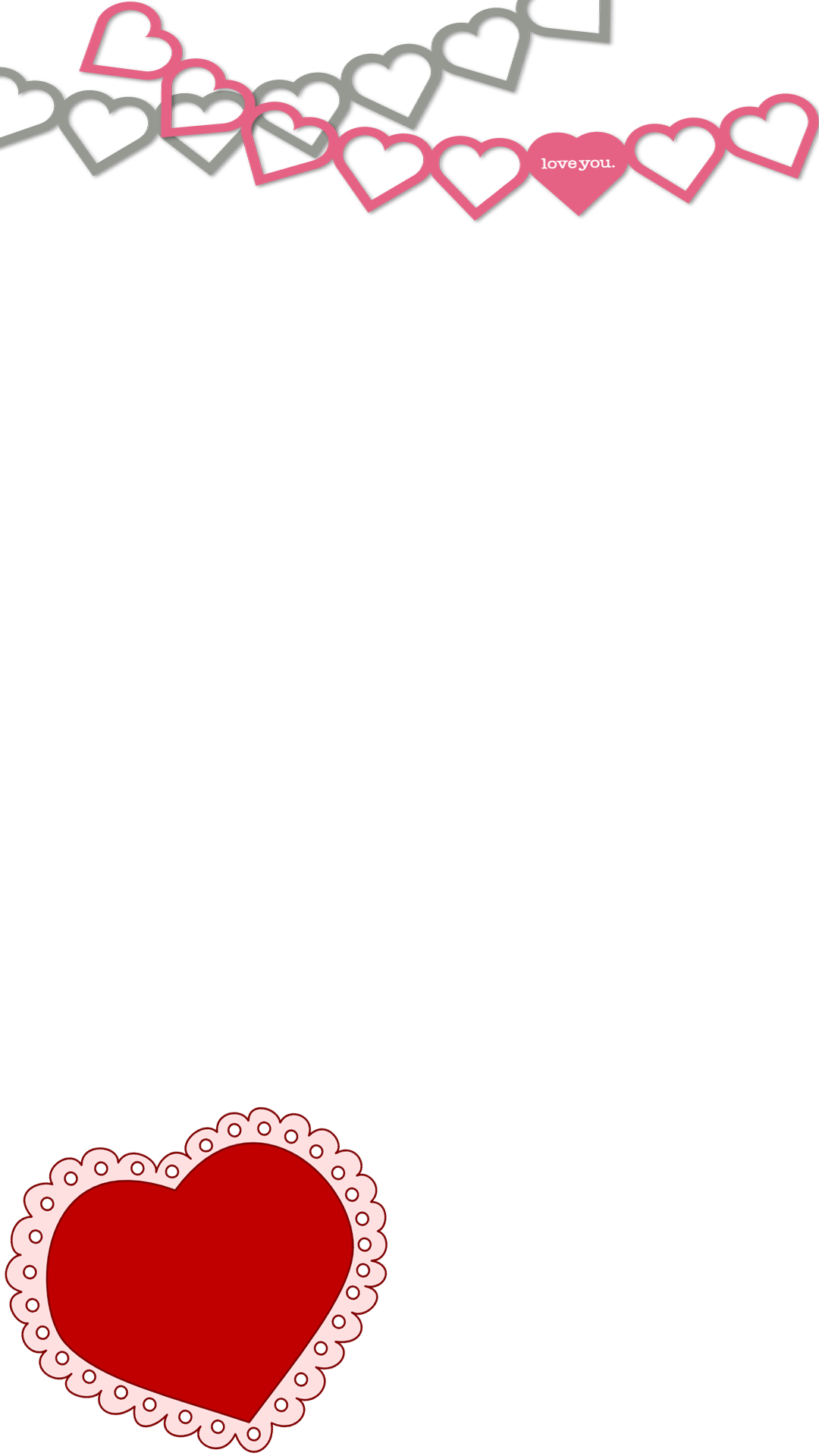 Our Hearts - Valentine Clip Art (1080x1920), Png Download