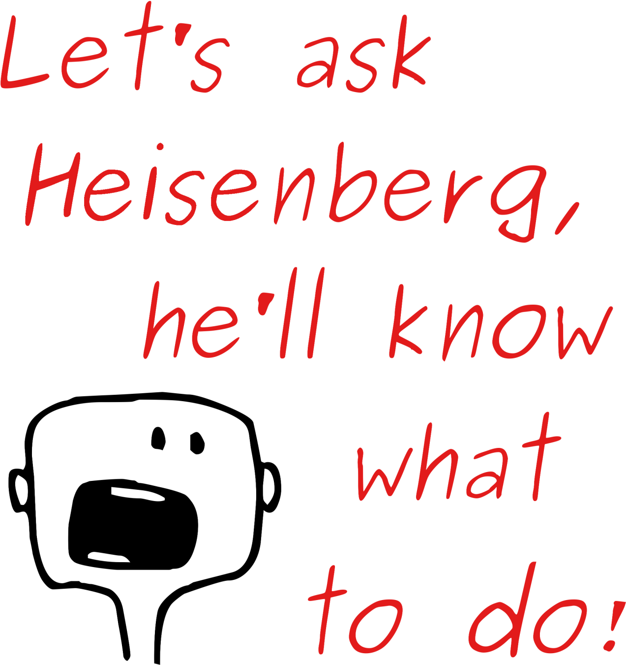 Let's Ask Heisenber, He'll Know What To Do Tee Shirt (1582x2048), Png Download