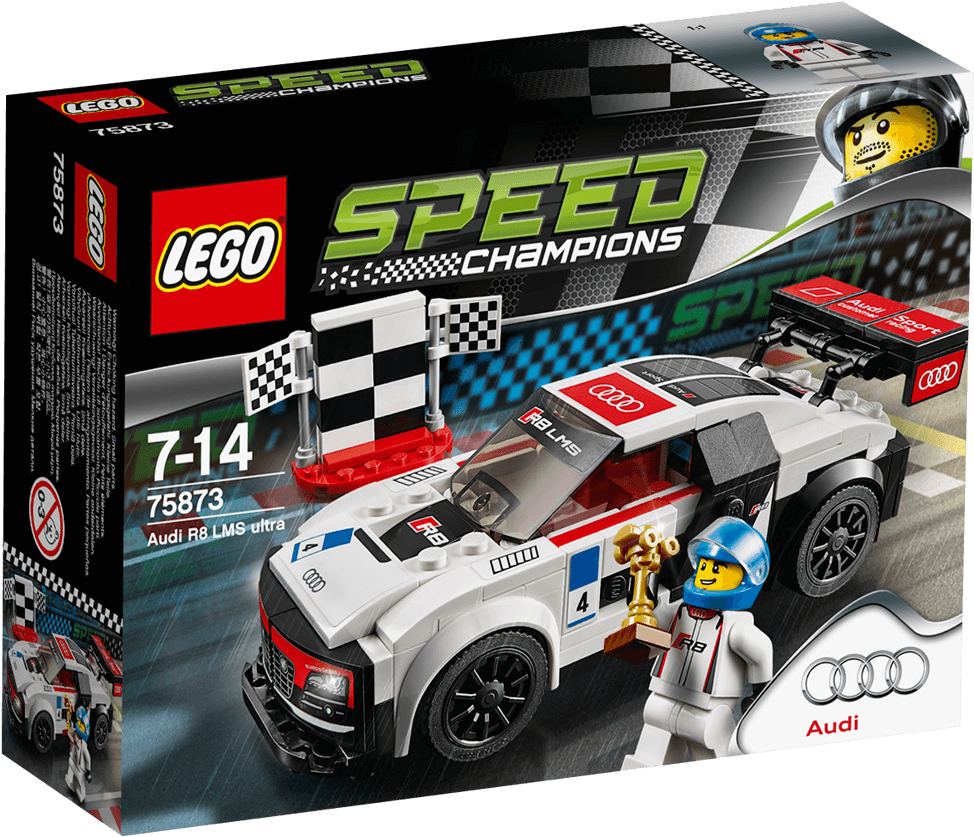Lego Champions Audi R8 Lms - Lego Speed Champions 75873 (1488x837), Png Download