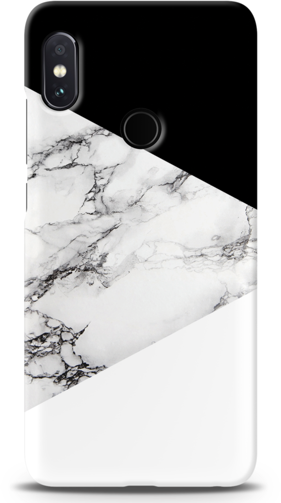 Geometric White Marble Textured Cover Case For Redmi - Iphone (1024x1024), Png Download