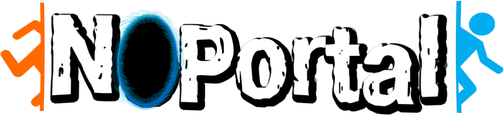 The Game Noportal - Portal (1085x289), Png Download