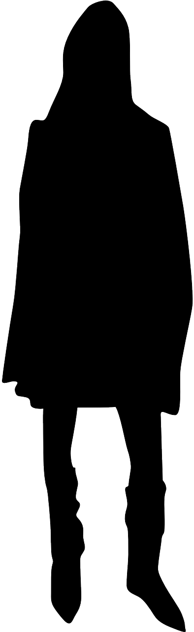 Vector Graphics,free Pictures - Silhouette (640x1280), Png Download