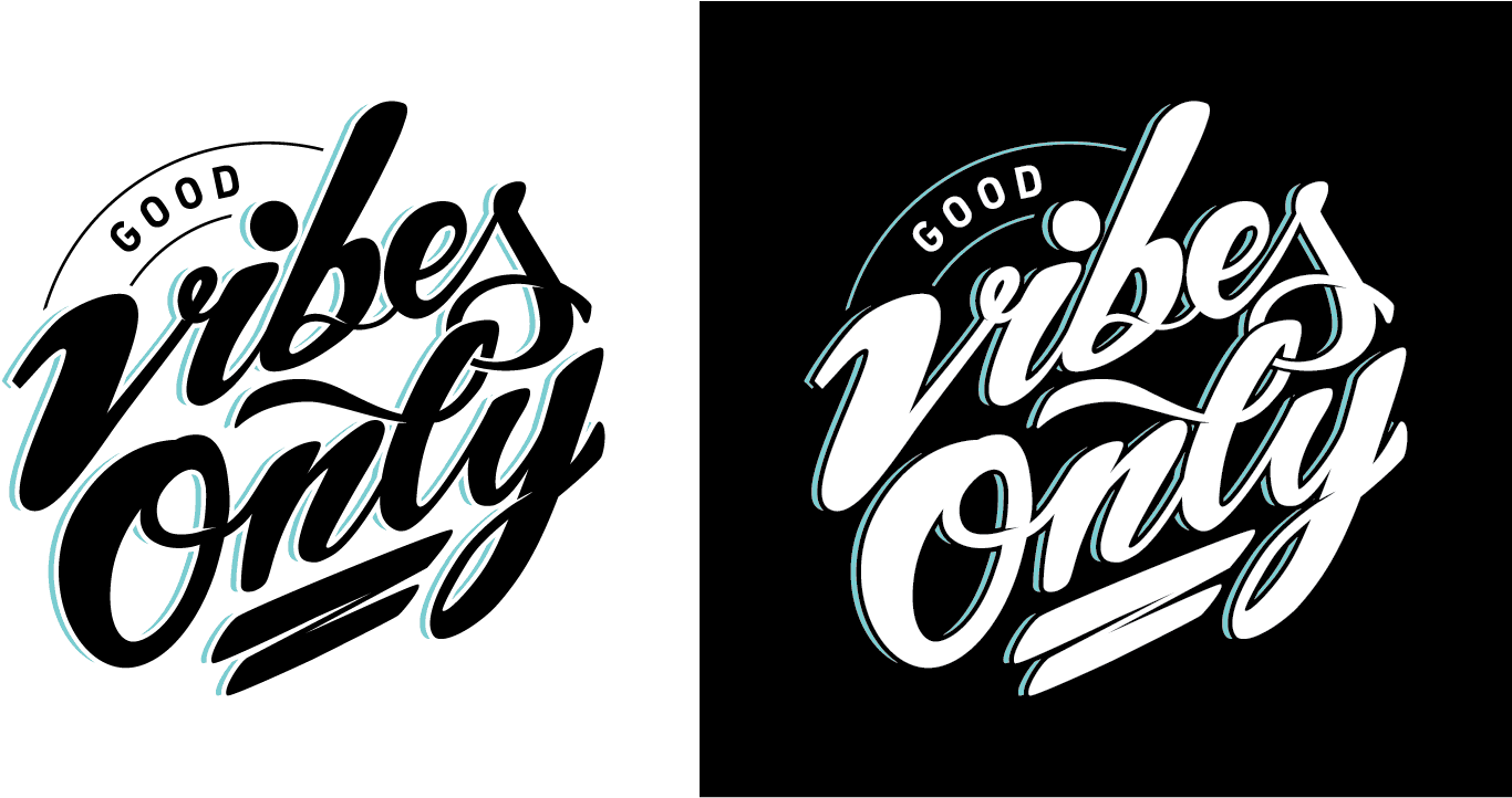 Good Vibes Only Calligraphy Full Size Png Download Seekpng
