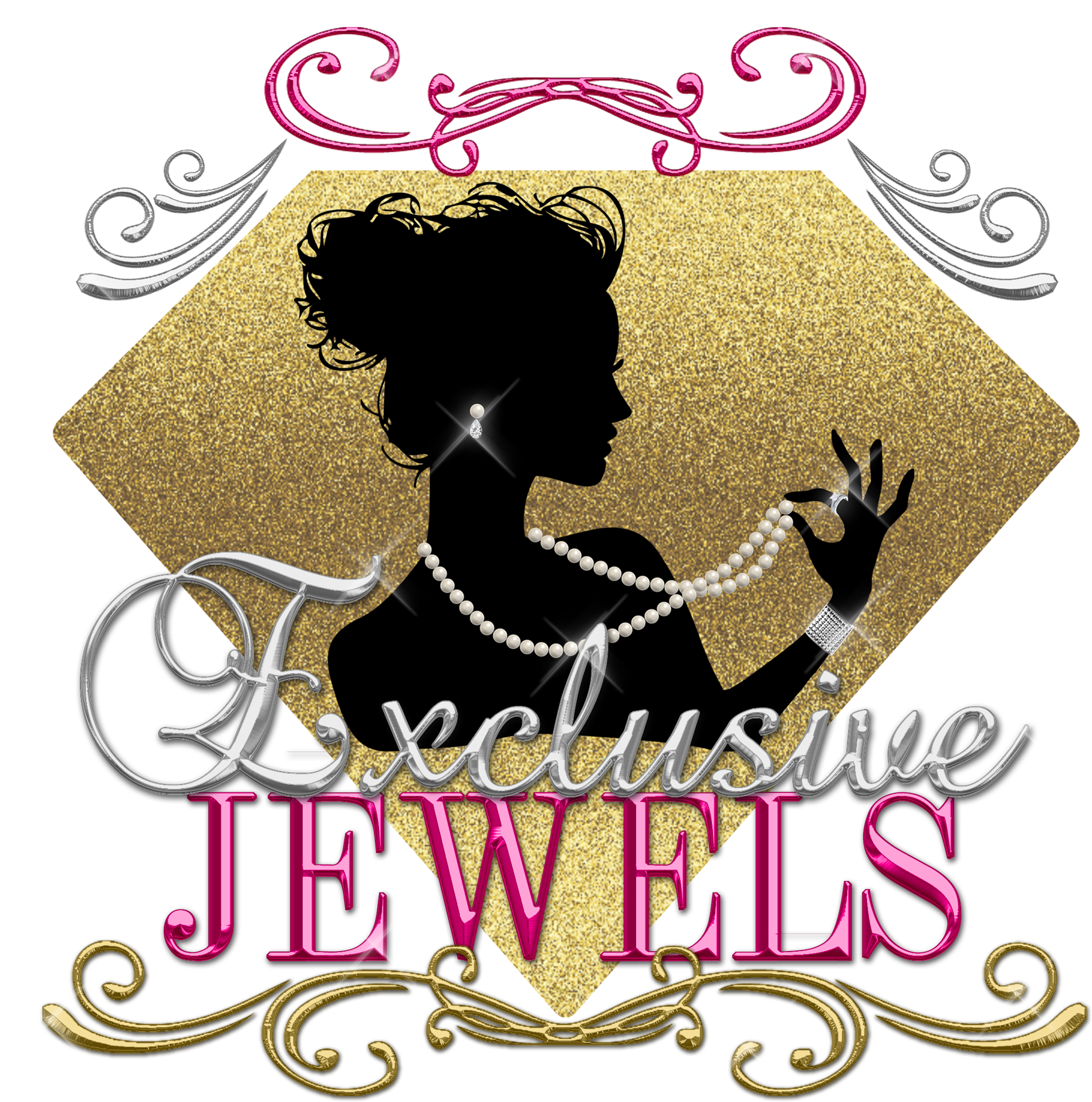 Jewels Exclusives & Glamorous - Poster (2362x2362), Png Download