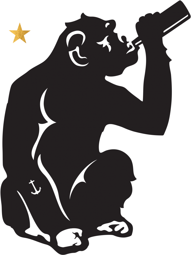 Brass Monkey Silhouette (774x1024), Png Download
