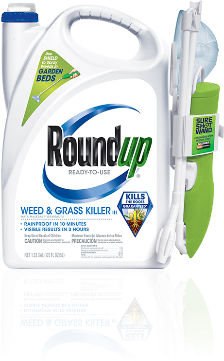 Landscape Weeds - Roundup Weed Killer (500x760), Png Download
