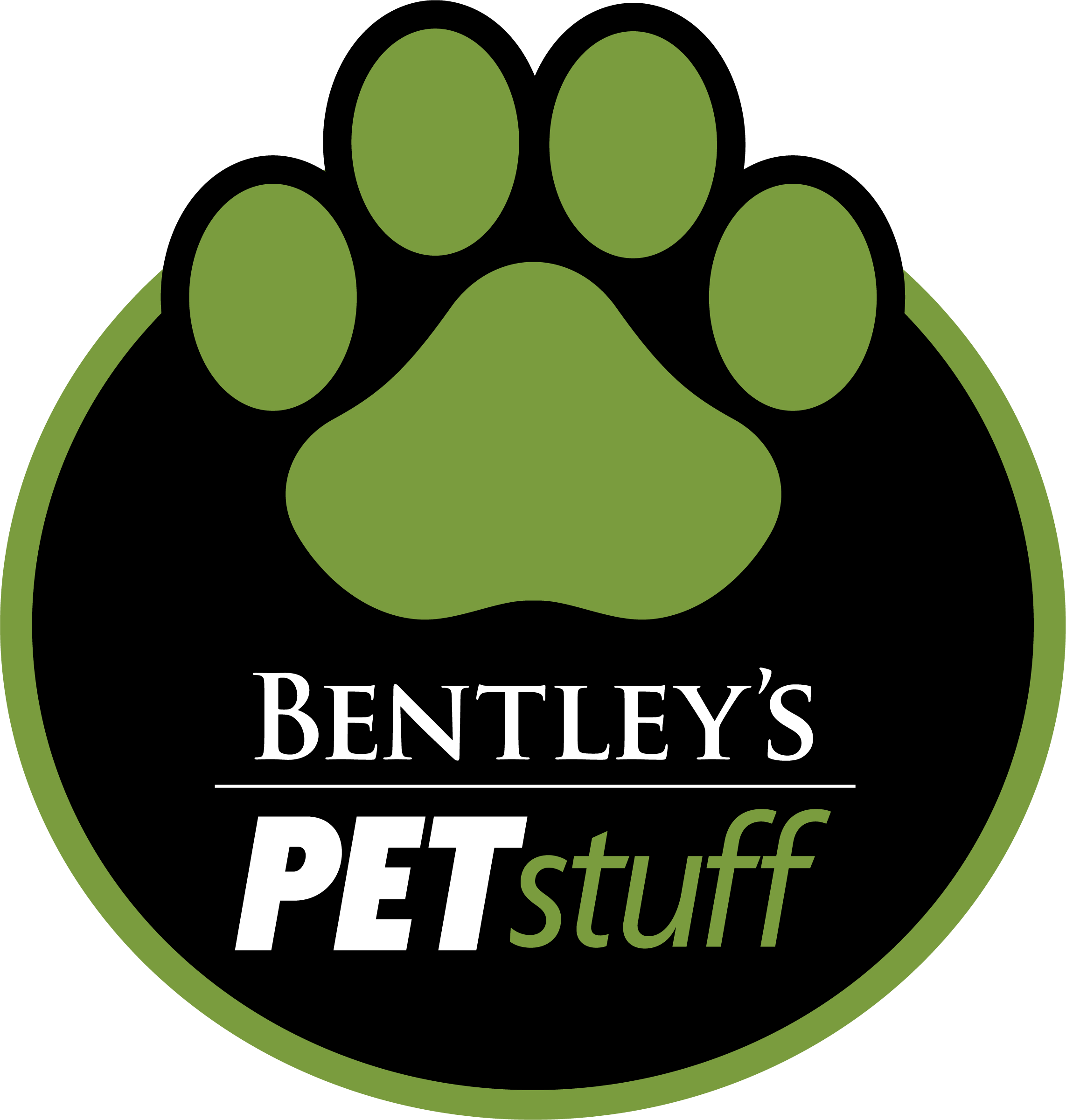Sponsored By - - Bentley's Pet Stuff Logo (2285x2401), Png Download