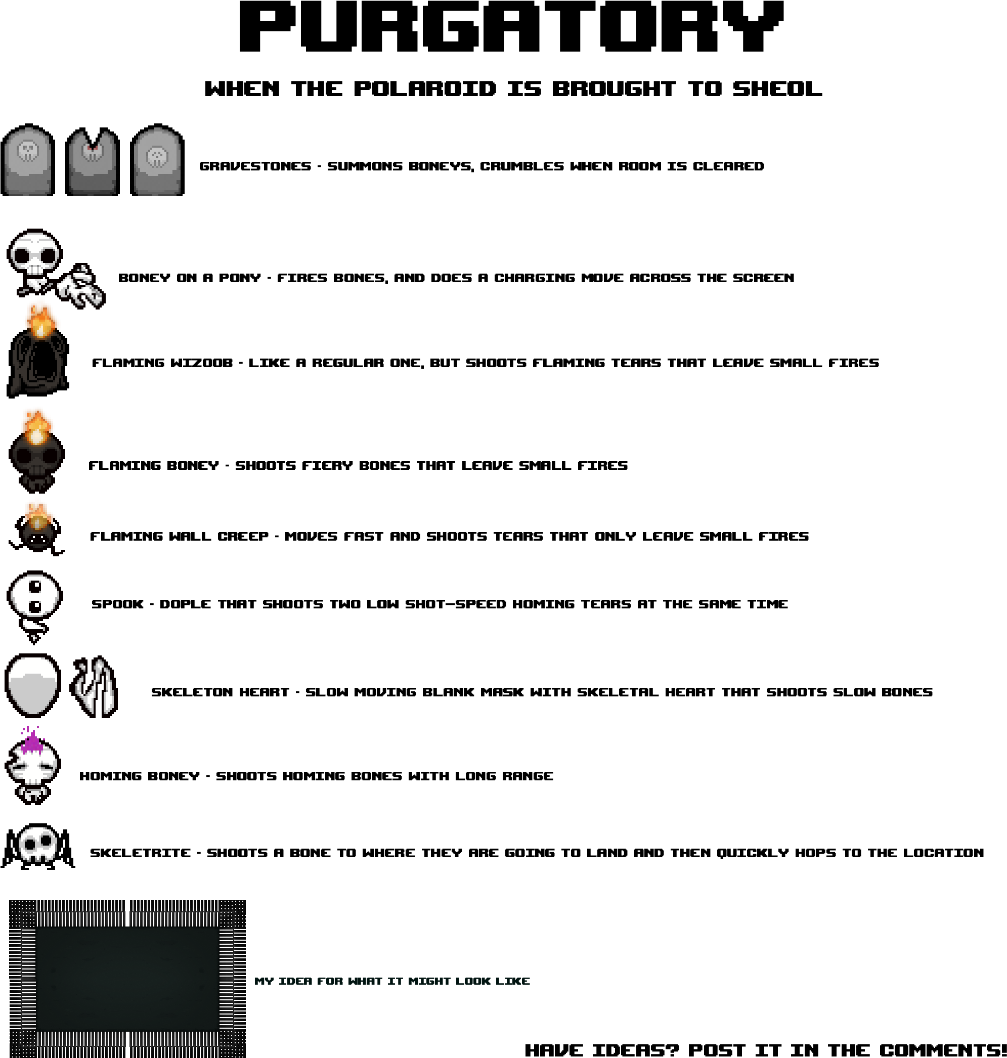 When The Polaroid - Binding Of Isaac Purgatory (2048x2195), Png Download
