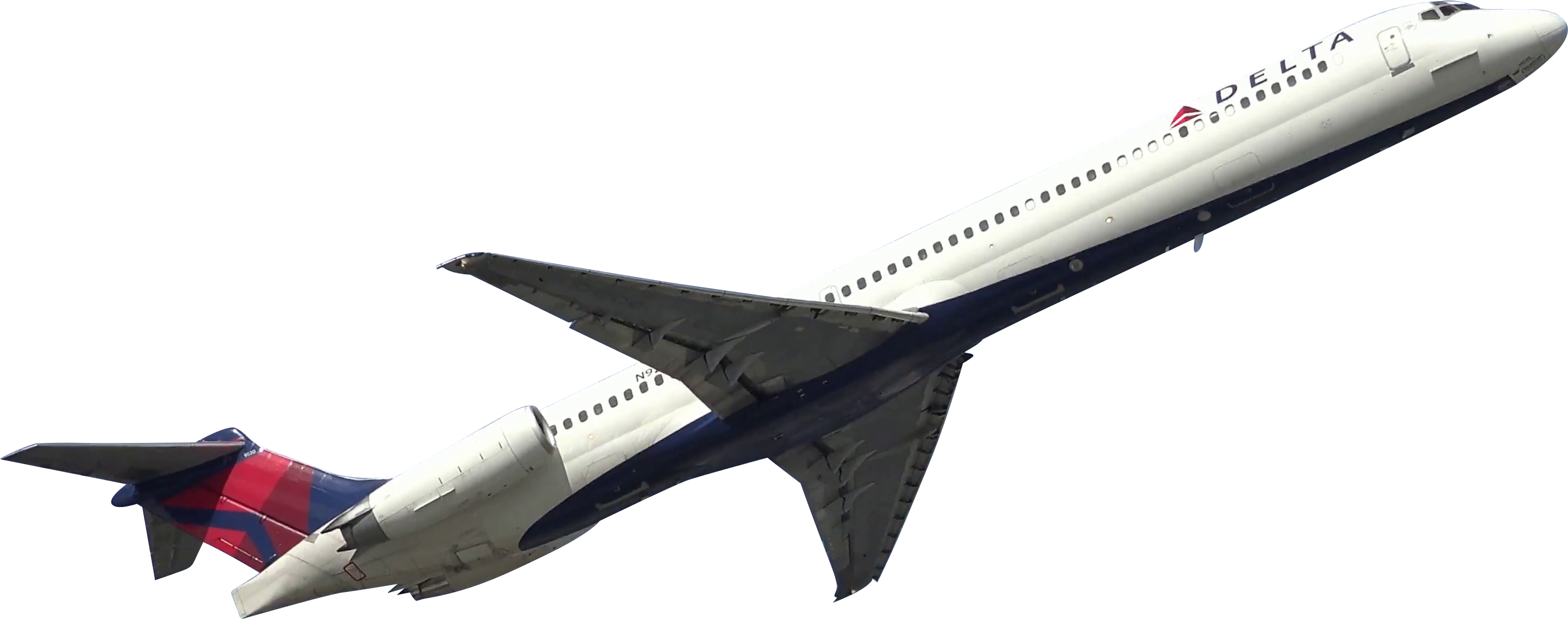 Download - Mcdonnell Douglas Md-80 (3179x1340), Png Download