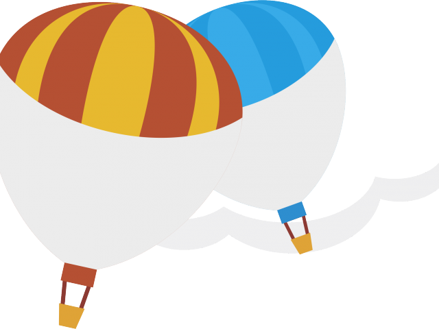 Hot Air Balloon Clipart Vector (640x480), Png Download