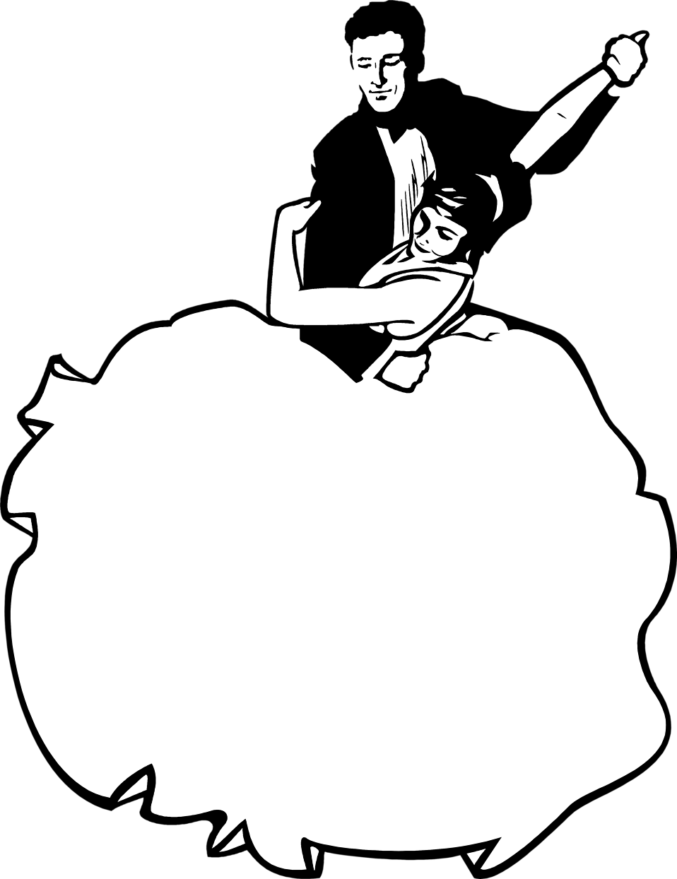 Dancing Couple - Dance Borders And Frames (958x1244), Png Download