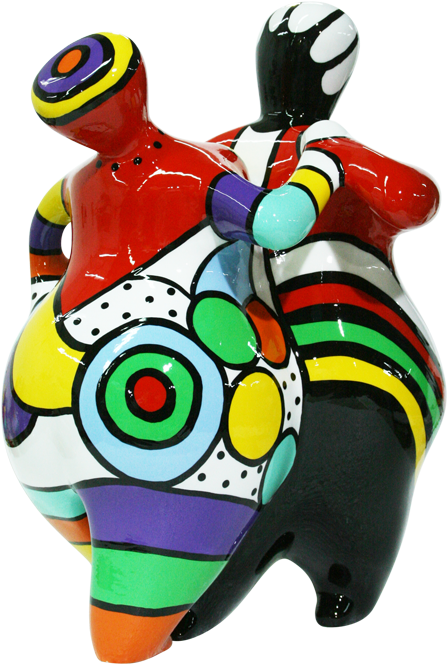 Dancing Couple Languorous Tango - Sculpture Deesse (570x709), Png Download