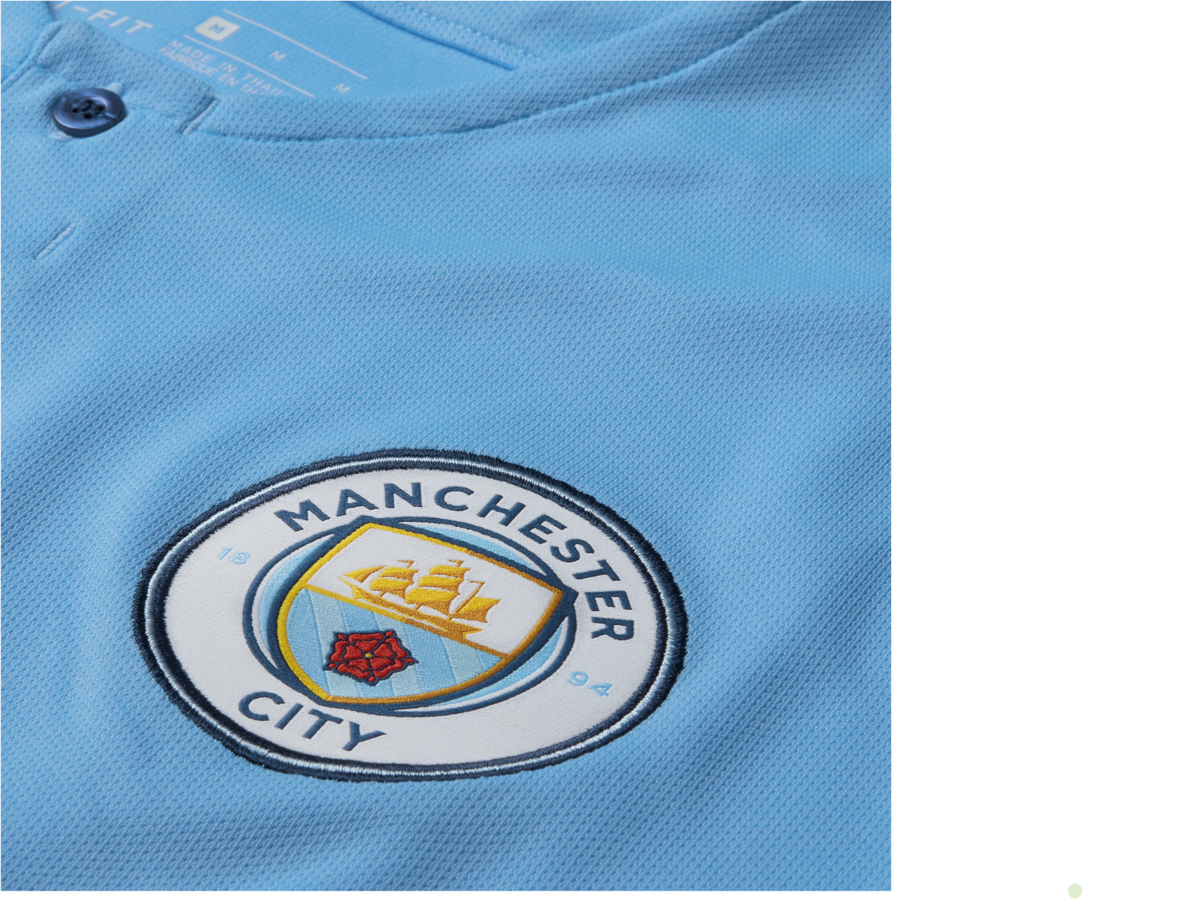 T Shirt Nike Manchester City 2018/19 Stadium Home 894431 - Manchester City F.c. (2128x1416), Png Download