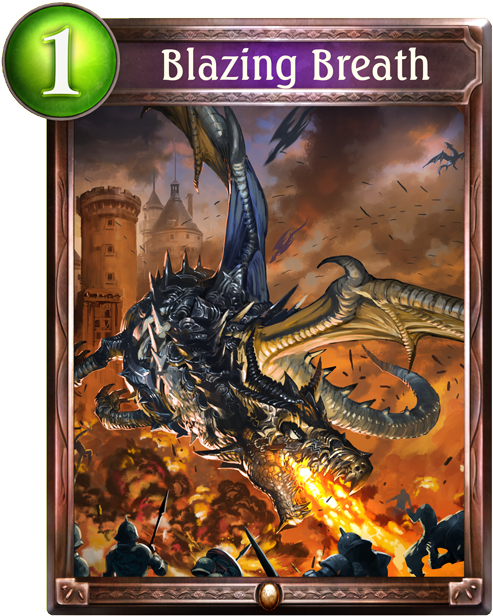 Blazing Breath - Shadowverse Fate Tie In Cards (536x698), Png Download