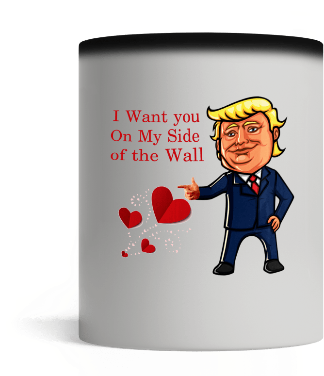 From This Story, If You Want To Save It , Please Click - Donald Trump Valentines Mug (800x800), Png Download